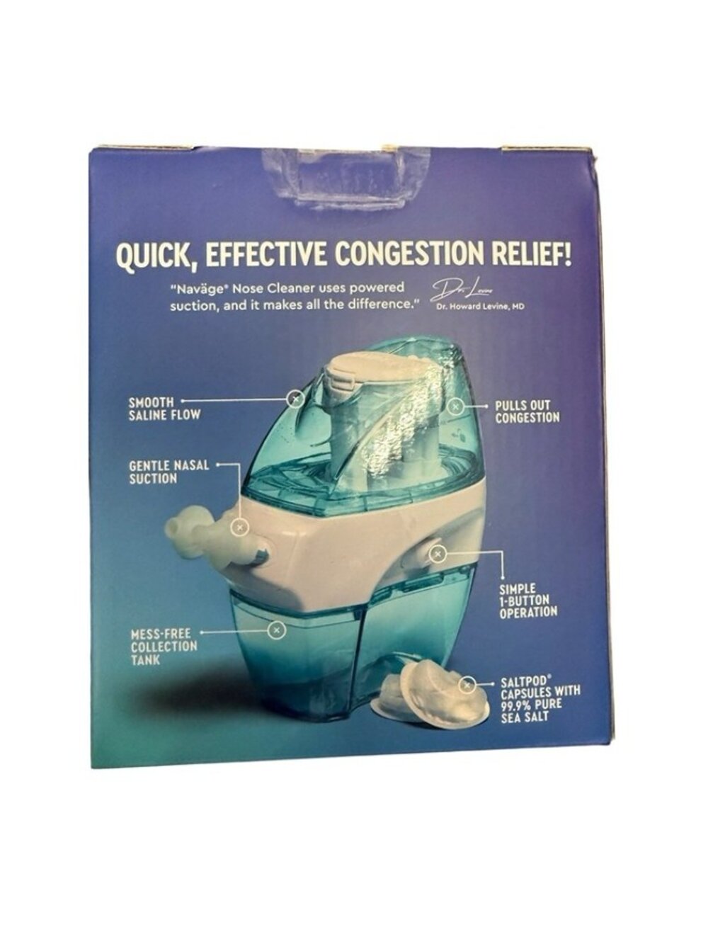 Navage Essentials Bundle - Nasal Irrigation System - Saline Nasal Damaged Box